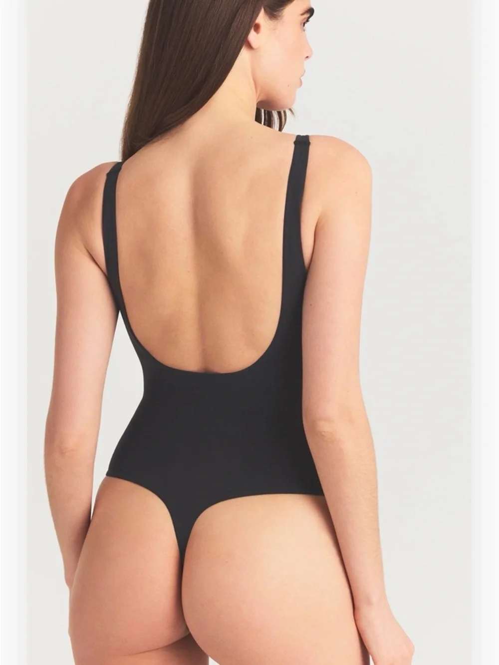 Skims Squareneck Bodysuit Onyx